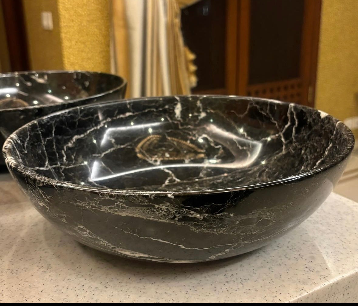 Zebra Marble Bowl