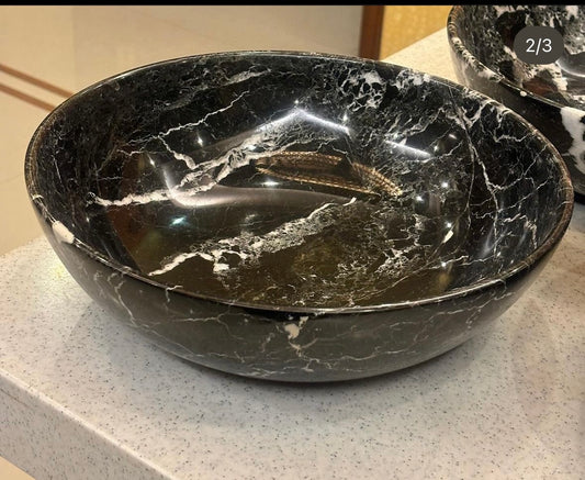 Zebra Marble Bowl